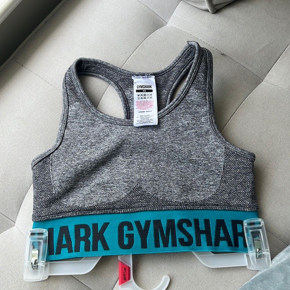Gymshark Other - GYMSHARK teal and grey sports bra. high support XS